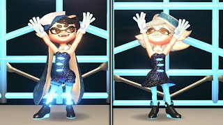 Splatoon 3 Splatfest - Squid Sisters Solo Dances - Power vs Wisdom vs Courage Splatfest