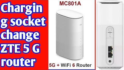 How to fix ZTE  Router 5G charging socket model MC801Aكيف صلي راوتر زد تي اي ما في شغل