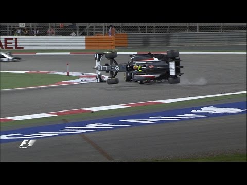 Maldonado And Gutierrez Crash | Bahrain 2014