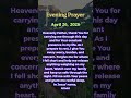Here is your bedtime prayer for tonight