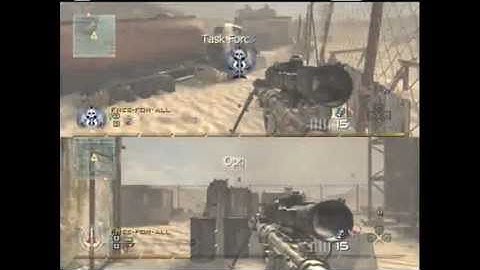 Call of Duty Modern Warfare 2 - split screen quickscope commentary