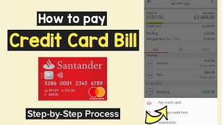 Pay Credit Card Bill Santander | Santander Credit Card Repayments deposit | Pay Santander Bill
