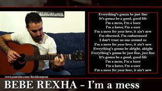 BEBE REXHA - I'm a mess ( Acoustic Backing Track & Lyrics )