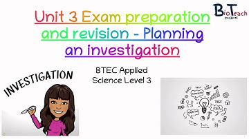 BTEC Applied Science Unit 3 Q4 - How to write a method: BioTeach