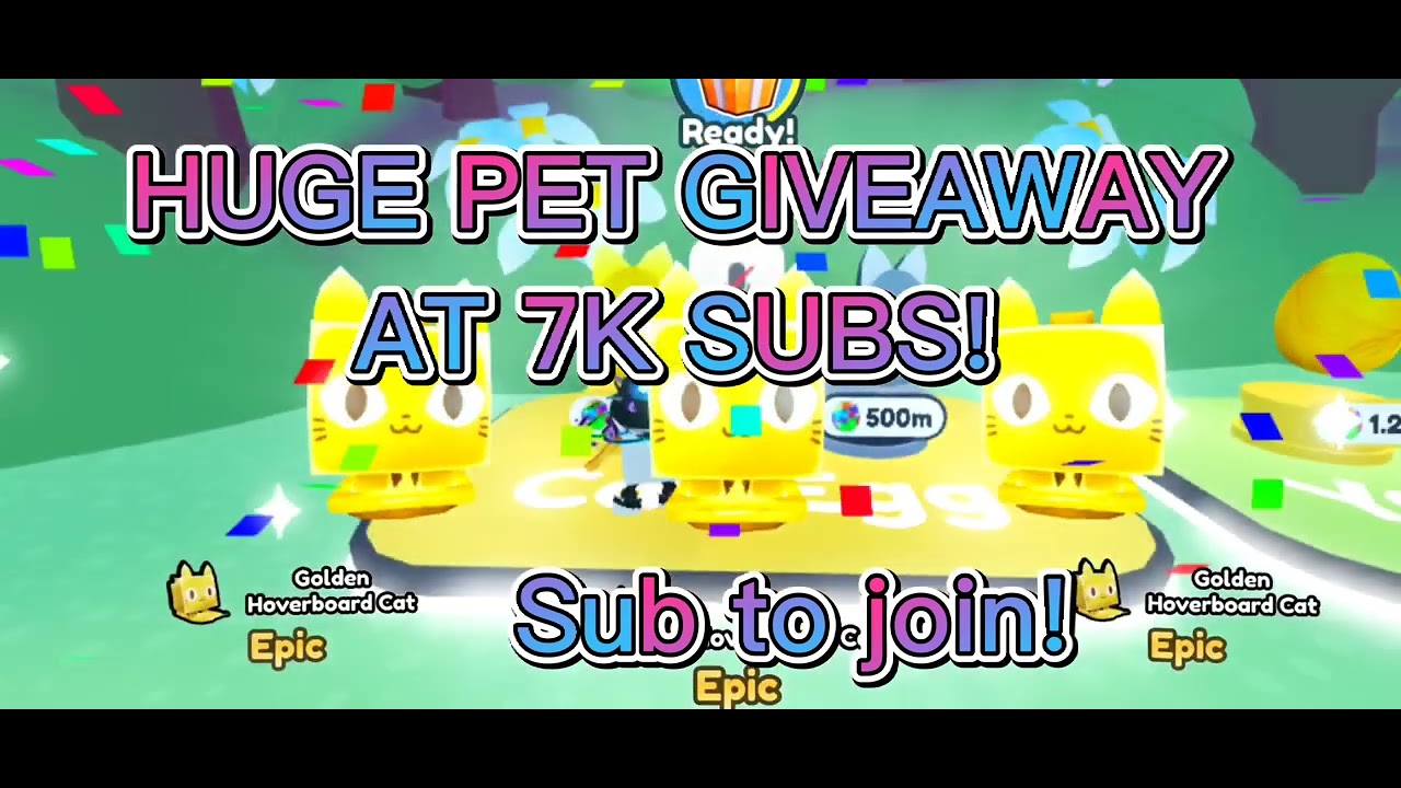 FREE HUGE PETS GIVEAWAY! PET SIMULATOR X! (SUPER REAL!) YouTube