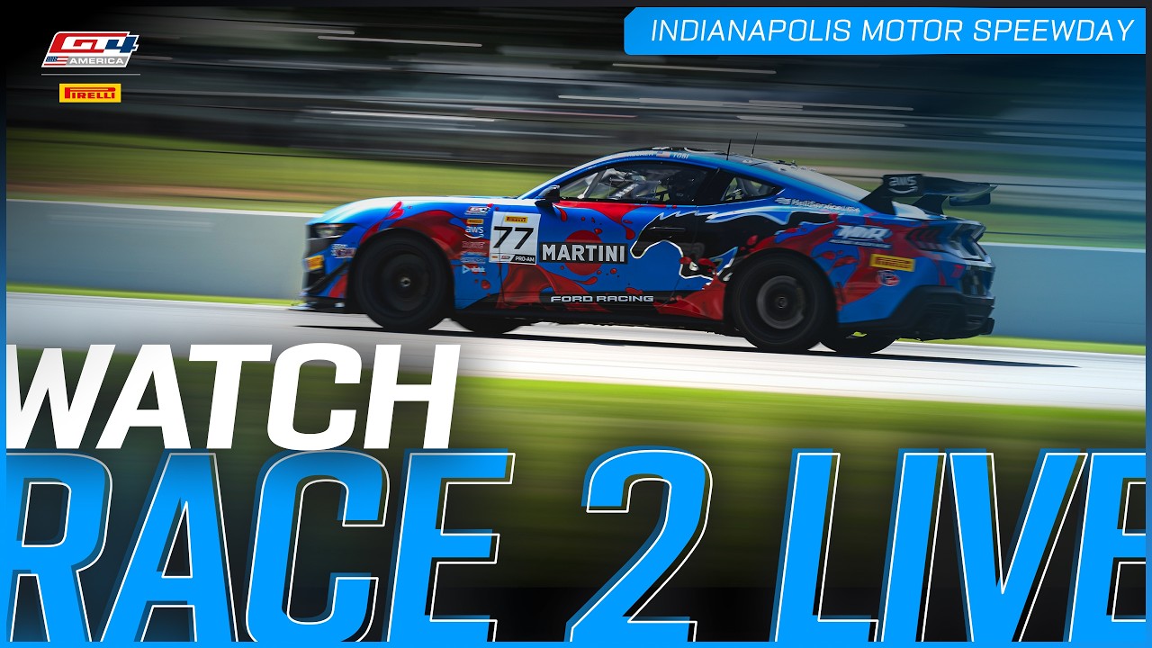 LIVE | Race 2 | Indianapolis Motor Speedway | Pirelli GT4 America 2026