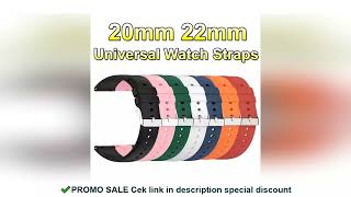 Universal Watch Straps 22mm 20mm Quick Release Silicone Band Soft Rubber Wristband for Huawei Samsun screenshot 4