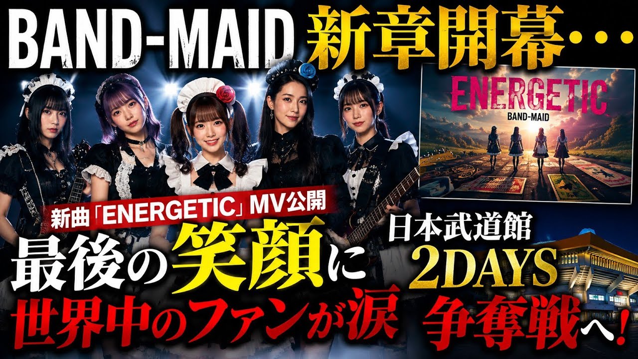 衝撃】BAND-MAID新章開幕…新曲MVの“最後の笑顔”に世界中のファンが涙