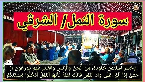 سورة النمل قراءة الشرقي بصوت طلبة السواني حفظهم الله