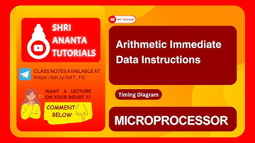 Timing Diagram for Arithmetic Immediate Data Instructions #instructionsof8085#electronicsengineering