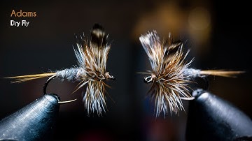 Adams Dry Fly - Most popular dry fly ever created! - McFly Angler Fly Tying Tutorials