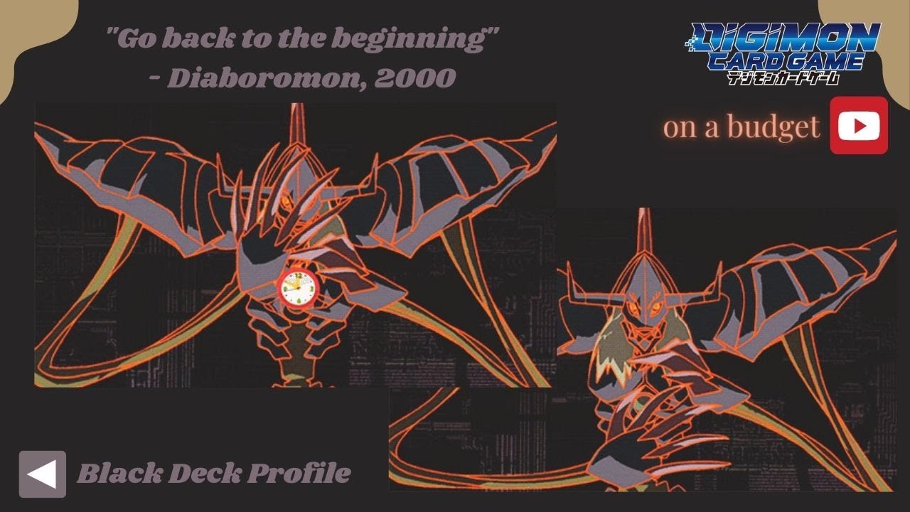 [OnlyBudget] Digimon TCG - "Go back to the beginning" Black Deck Profile