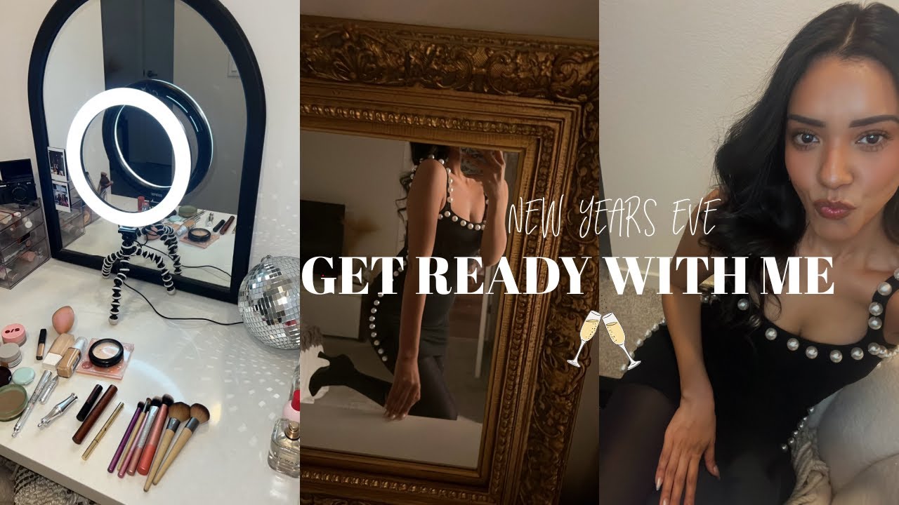GET READY WITH ME | New Years Eve full face makeup routine! - YouTube