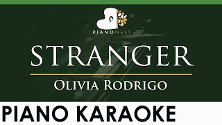 Olivia Rodrigo - stranger - LOWER Key (Piano Karaoke Instrumental)