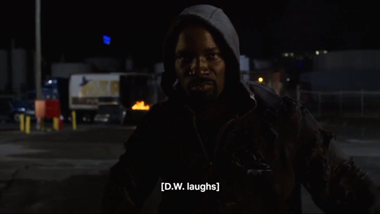 Luke Cage dabbing on his haters like a boss!!!