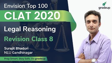 CLAT 2020 | Revision Class 8 | Legal Reasoning | Surajit Bhaduri | Law Entrance Exam | Gradeup