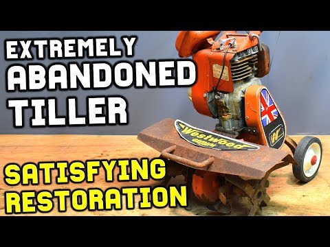 ABANDONED RUSTY TILLER