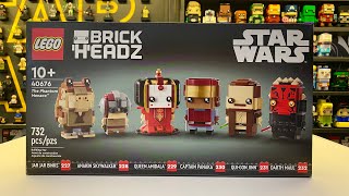 The Phantom Menace BrickHeadz Review | 40676