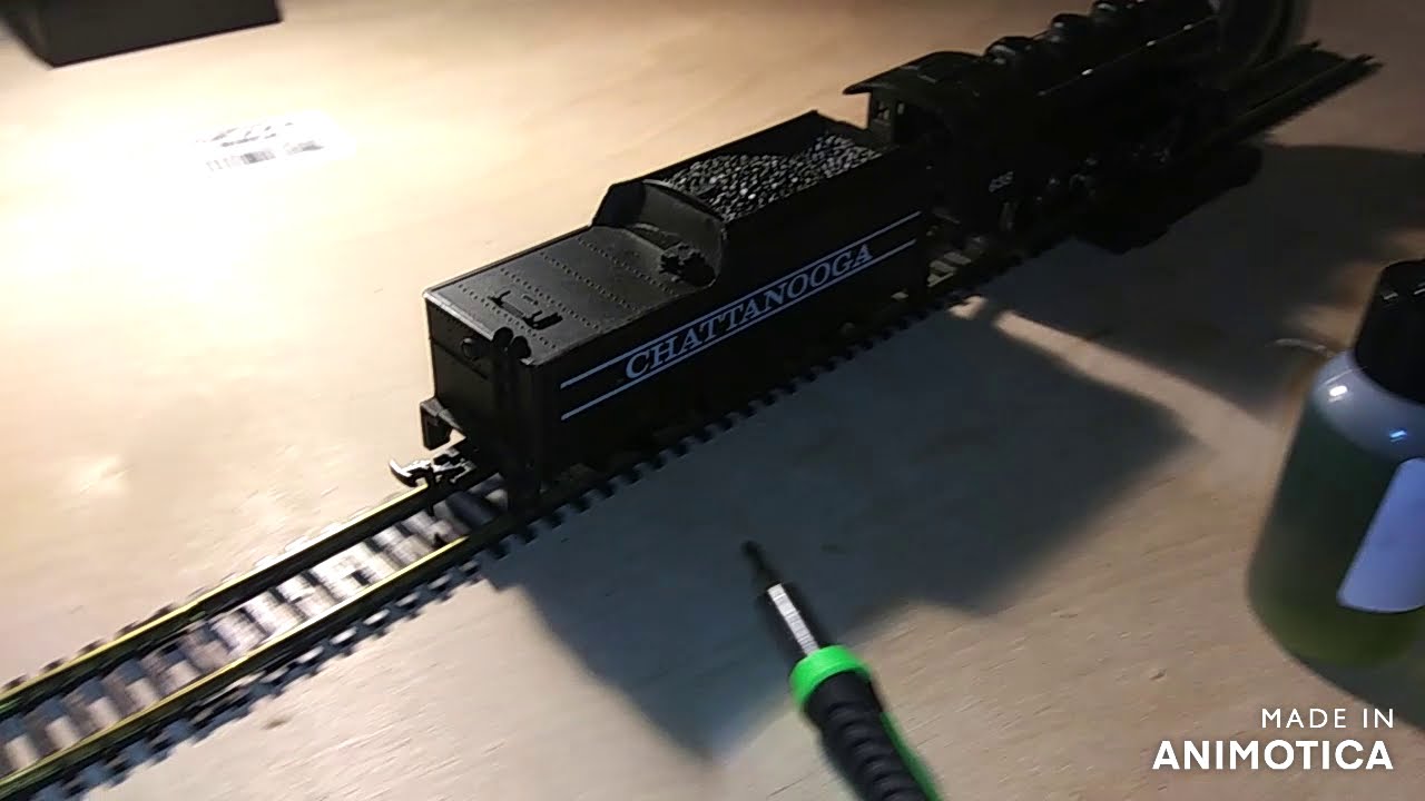 Tyco Chattanooga (1975)model 2-8-0 getting some well needed oil and grease. ho scale