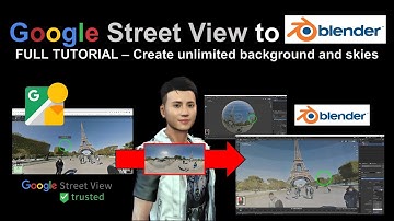 Google Street View to Blender