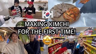 🇰🇷 MAKING KIMCHI FOR THE FIRST TIME✨😍