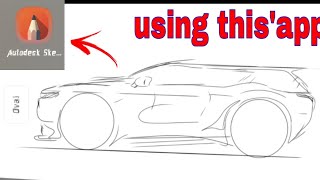How to sketch a car design in Android app.. (But How) it's car tutorial video car drawing screenshot 1