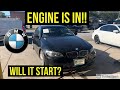 Wiring up the motor in our BMW 335i and attempting to start it!!