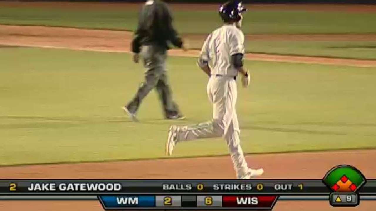 Wisconsin's Gatewood hits grand slam YouTube