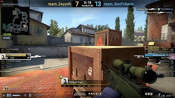 AWP Clutch  1vs4 | FACEIT LEVEL 10