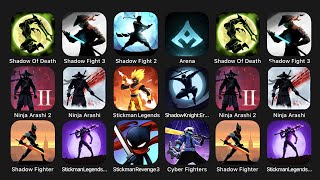 Shadow Of Death, Shadow Fight 3, Shadow Fight 2, Shadow Arena, Ninja Arashi 2, Ninja Arashi... screenshot 3
