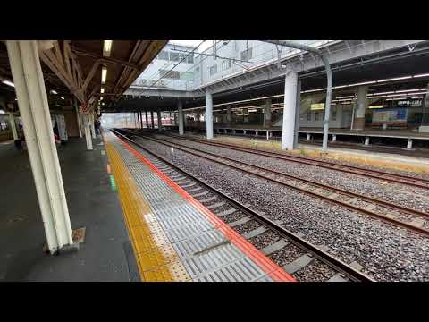 E257系踊り子 小田原駅到着シーン