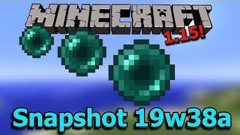 Minecraft 1.15 Snapshot 19w38a- Ender Pearl Stasis Returns!