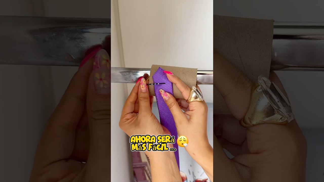 Organiza tus corbatas así de fácil 