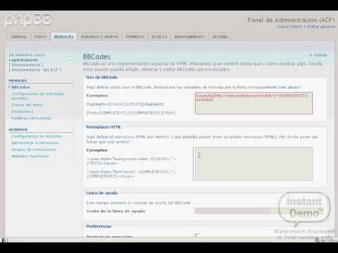 Install Youtube phpBB Code tags [youtube][/youtube] para Administradores