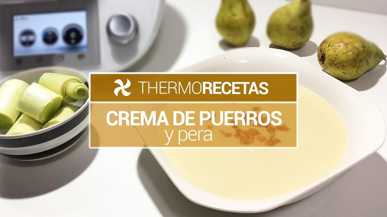 Crema de Puerros y Pera