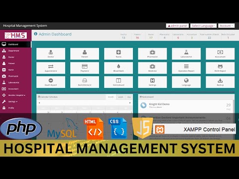 Web Application Project Using HTML PHP and MYSQL | Hospital Management System Using PHP