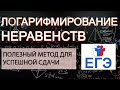 Логарифмирование неравенств. Этот метод точно пригодится Вам на ЕГЭ