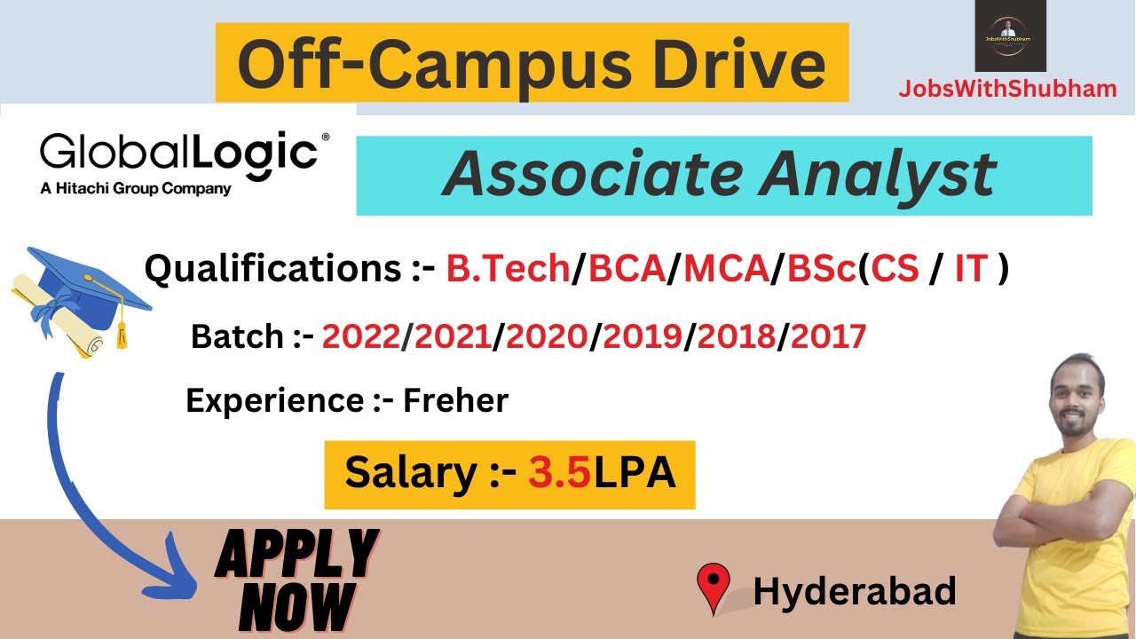 Global Logic Is Hiring Associate Analyst Hyderabad 3 5LPA globallogic-recruitment-2023-2024-hiring-for-freshers-as-associate