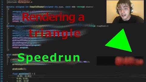 Rendering a triangle in modern OpenGL -  Speedrun (C++)