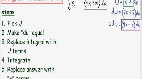 U substitution 2