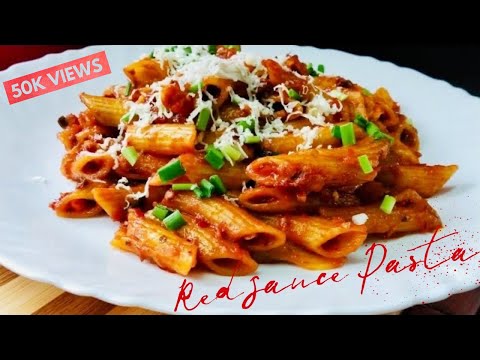 Red Sauce Pasta | Quick and easy pasta | Spicy red pasta recipe