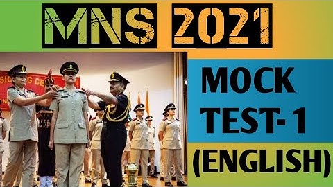 MNS 2021🇮🇳(MOCK TEST- 1)|| English 50 MCQ Questions ||  Based on MNS paper pattern😎🔥🔥|| PART -1