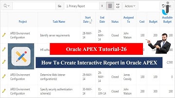 Oracle APEX Tutorial (26)- How To Create Interactive Report In Oracle APEX || Javainhand