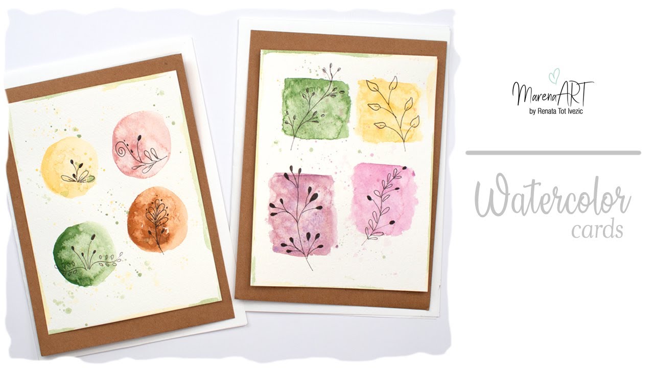 EASY DIY Watercolor Card – Budget Friendly Paints!