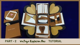 Vintage Explosion Box | Tutorial | Part 2 | Nusrath Creation