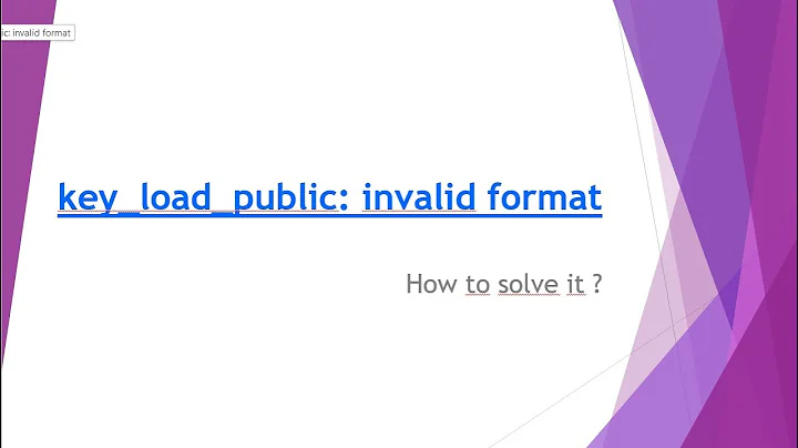 key load public:invalid format