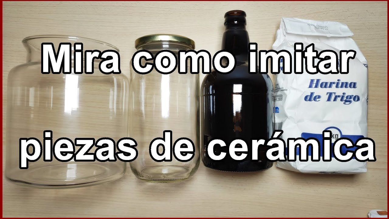 Краска и мука для имитации керамических изделий путем переработки БАНОК и БУТЫЛОК.