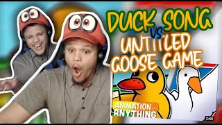 The Duck Song vs Untitled Goose Game Rap Battle Reaction!! BRO THIS DUCK AND THE MOM JOKES LMFAOOO