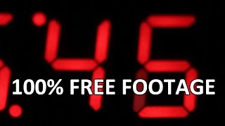 Beachfront B-Roll: Digital Clock Chaos (Free to Use HD Stock Video Footage; Loopable Time Lapse)