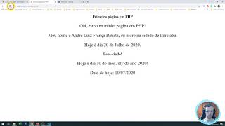 PRW-005 - S01E03: Primeira página em PHP - função date()